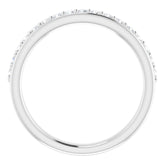 14K White 1/3 CTW Natural Diamond Anniversary Band